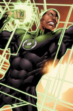 Green Lantern John Stewart using his Power Ring