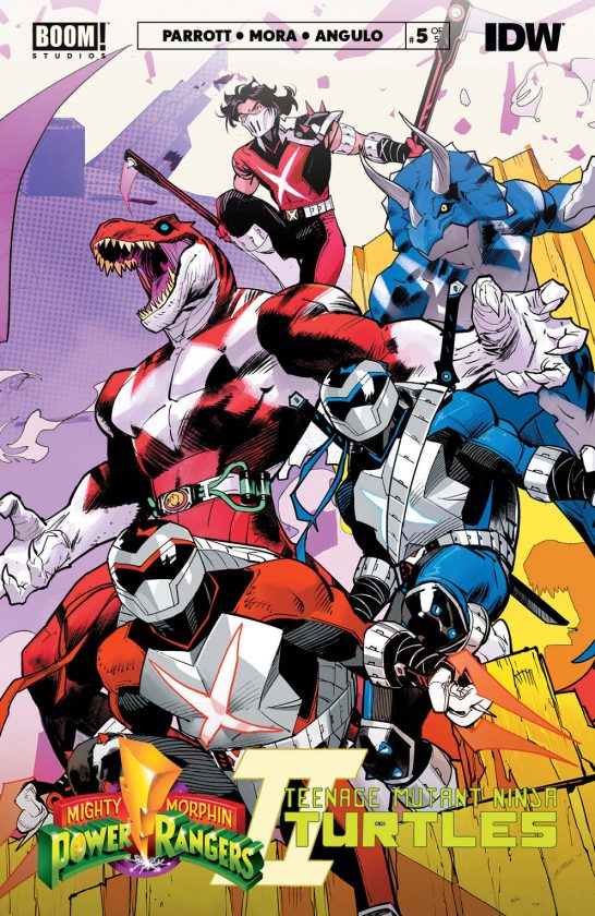 Mighty Morphin Power Rangers and Teenage Mutant Ninja Turtles 2 issue five cover
