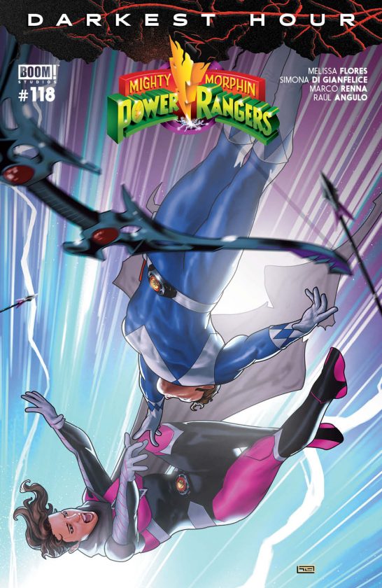 Mighty Morphin Power Rangers 118 cover featuring Billy and Ranger Slayer